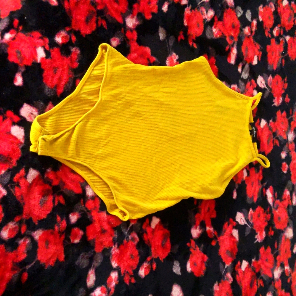 Yellow bodysuit